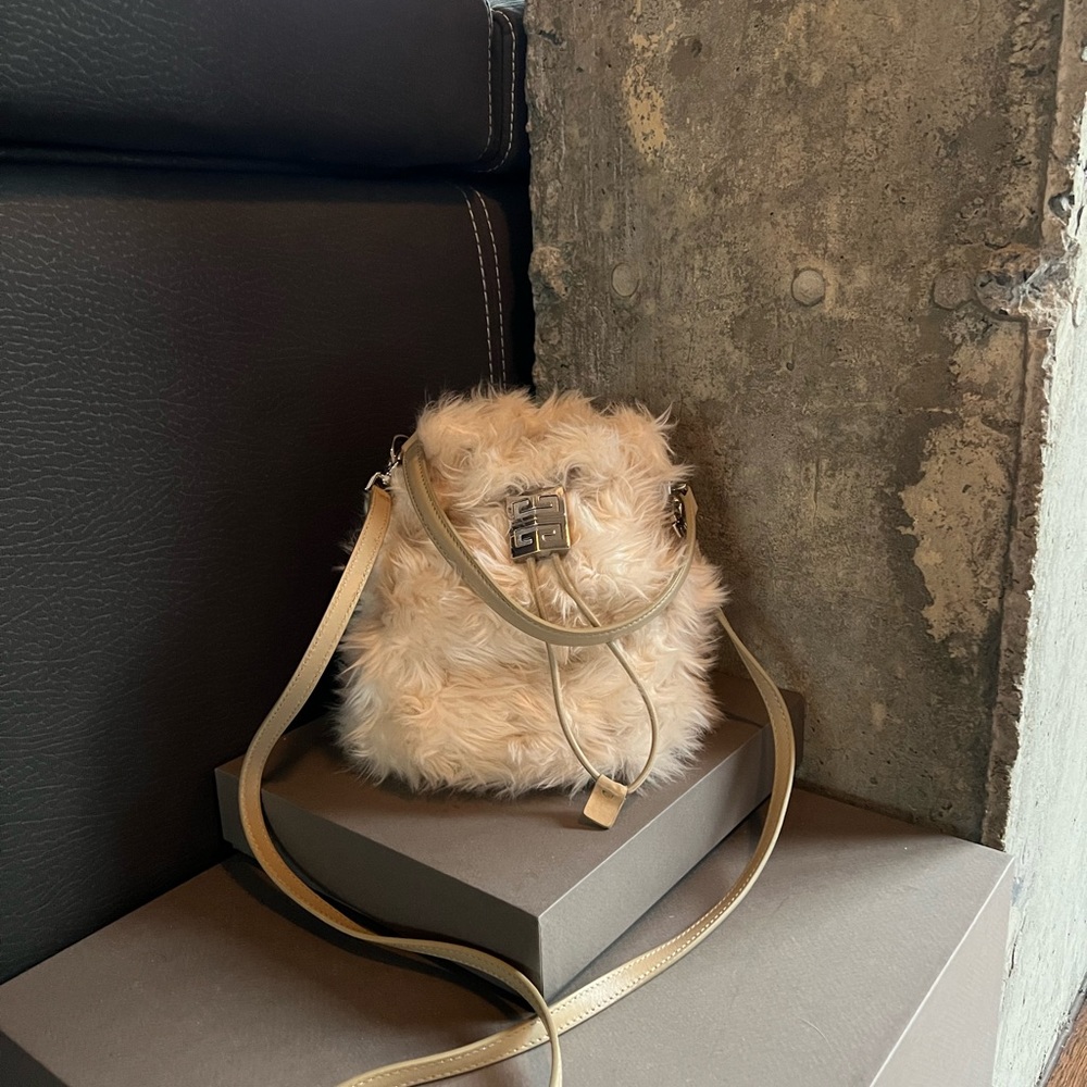 Givenchy faux fur 4G bucket bag